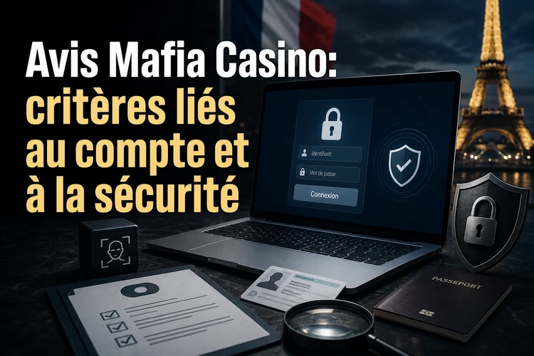 Avis Mafia Casino: critères liés au compte et à la sécurité