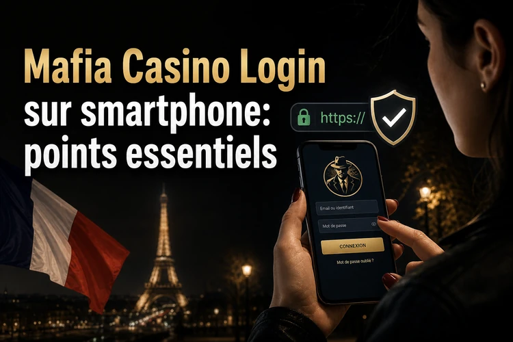 Mafia Casino Login sur smartphone: points essentiels