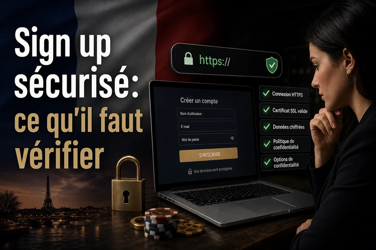 Sign up sécurisé: ce qu'il faut vérifier